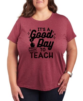 Футболка Hybrid Apparel Plus Size Its Good Day to Teach Graphic
