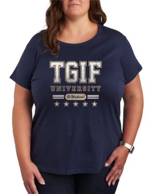 Мужская футболка Hybrid Apparel Plus Size TGIF University Graphic