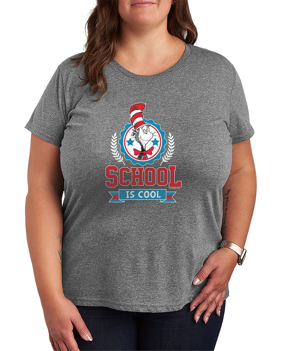 Hybrid Apparel Футболка Plus Size Dr. Seuss School Is Cool Cat in the Hat