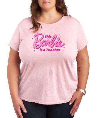 Hybrid Apparel Футболка Barbie Teacher Plus Size с графическим принтом