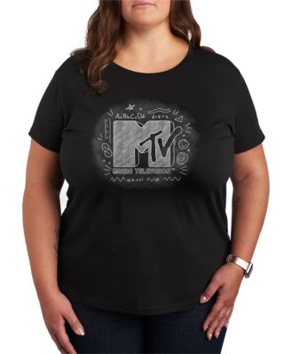 Футболка Hybrid Apparel Plus Size MTV Chalkboard Logo Graphic
