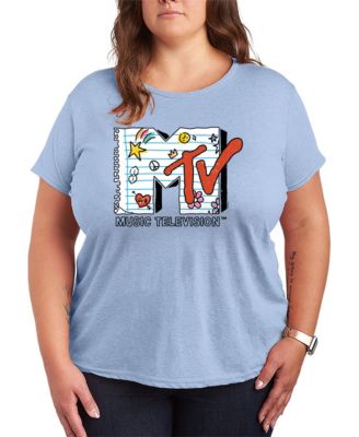 Hybrid Apparel Футболка Plus Size MTV Notebook Logo Graphic