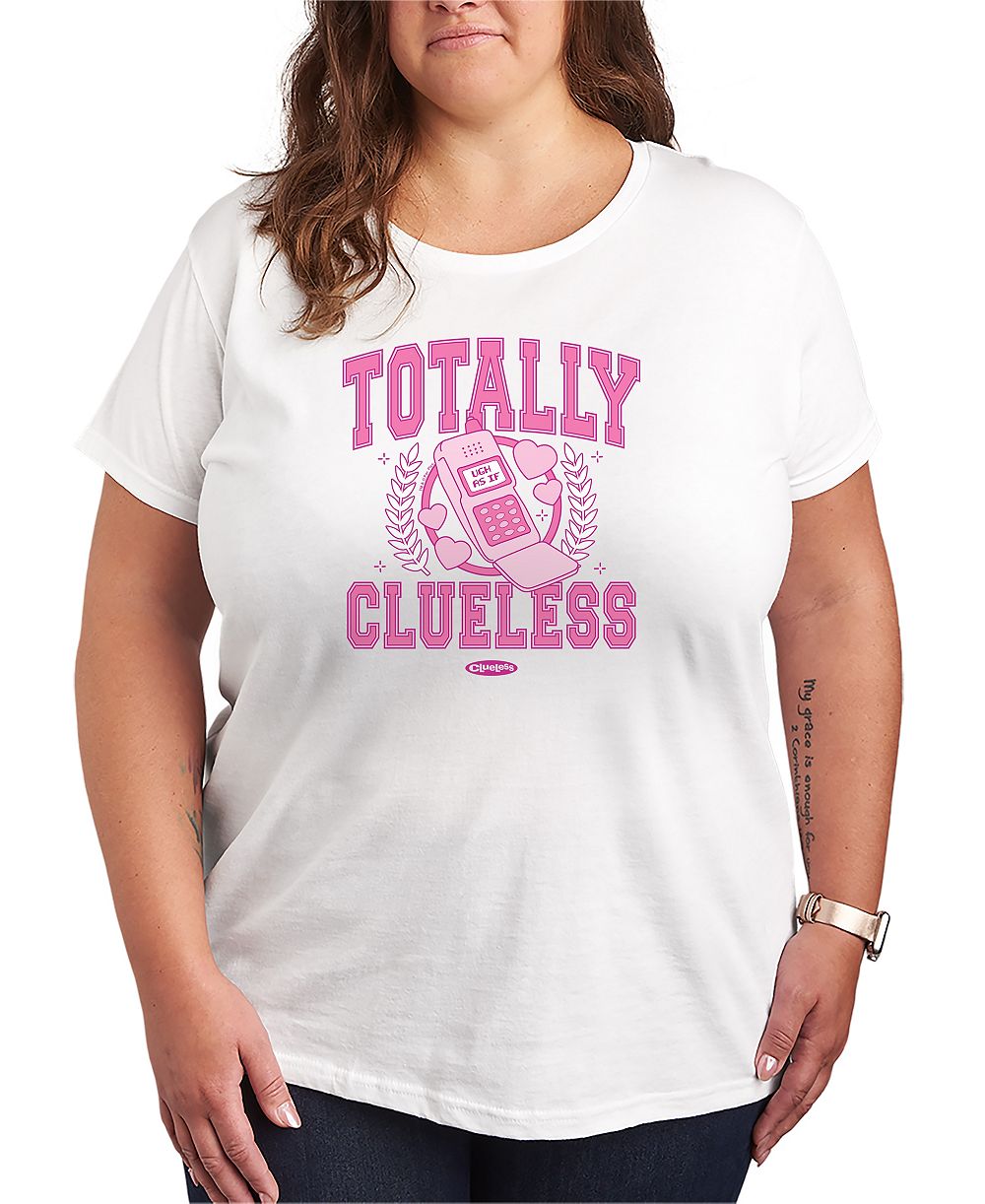 Hybrid Apparel Plus Size Clueless Totally Graphic T-Shirt