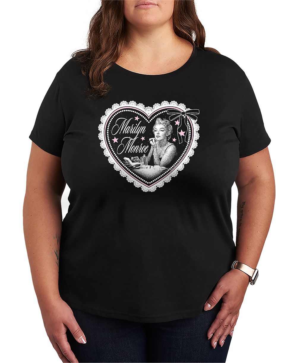 Футболка Hybrid Apparel Plus Size Marilyn Monroe Coquette Heart Graphic