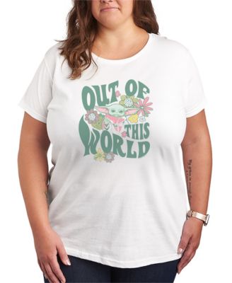 Hybrid Apparel Plus Size футболка с принтом The Mandalorian Grogu