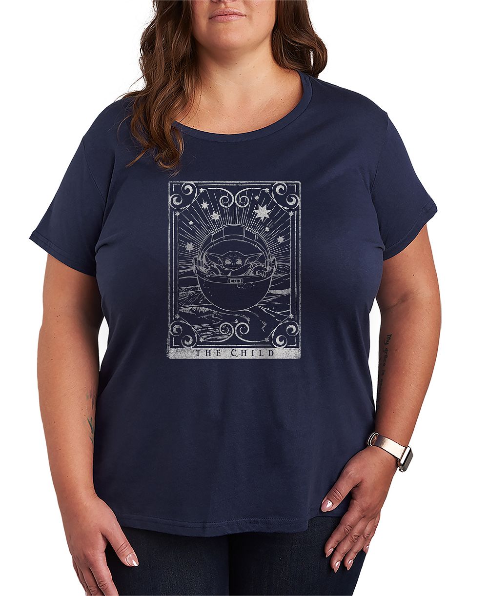 Футболка Hybrid Apparel Plus Size The Mandalorian Child Tarot Grogu Graphic
