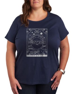 Футболка Hybrid Apparel Plus Size The Mandalorian Child Tarot Grogu Graphic