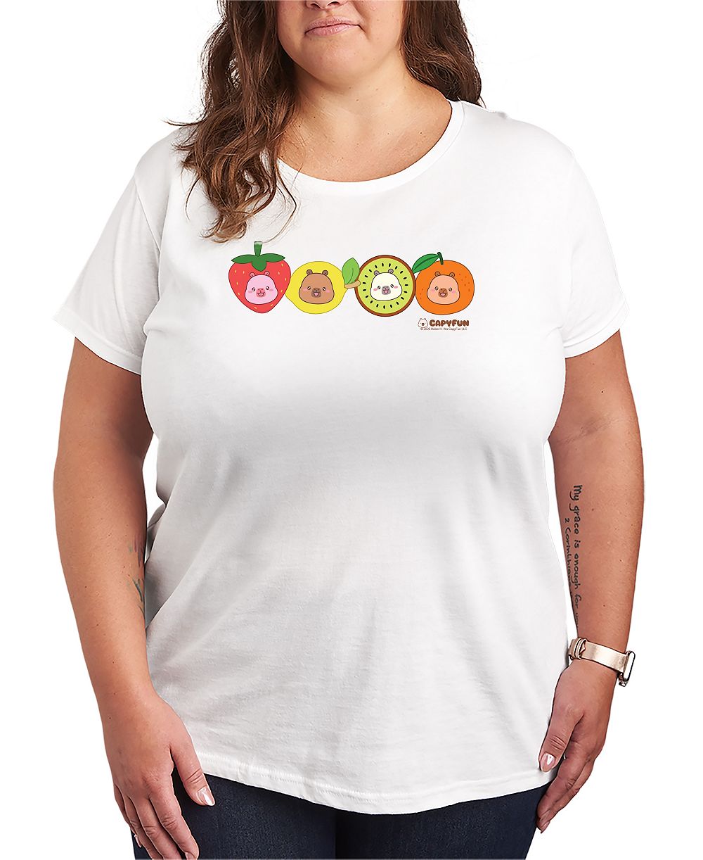 Футболка Hybrid Apparel Plus Size CapyFun Fruits с графическим принтом