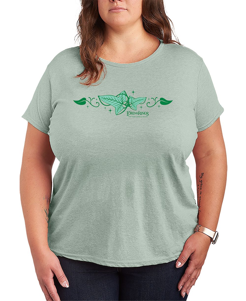 Hybrid Apparel Футболка с принтом Lord of the Rings Elven Ivy Leaf Plus Size