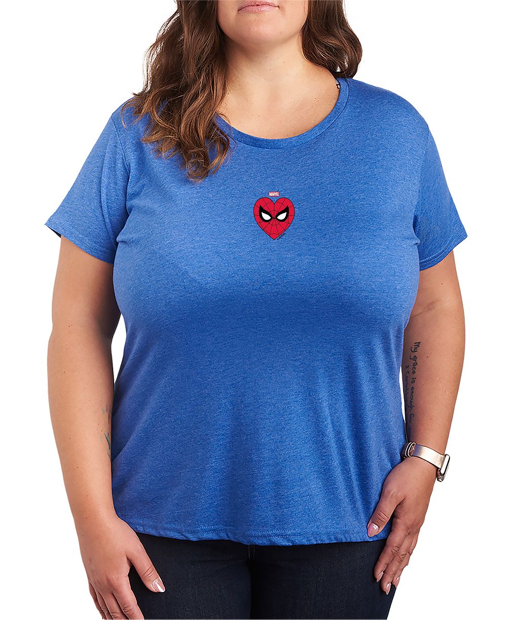 Футболка Hybrid Apparel Plus Size Spider-Man Heart Graphic