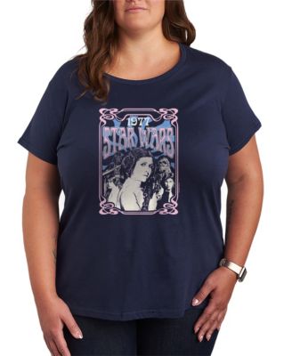 Hybrid Apparel Plus Size Star Wars 70s Princess Leia Graphic T-Shirt