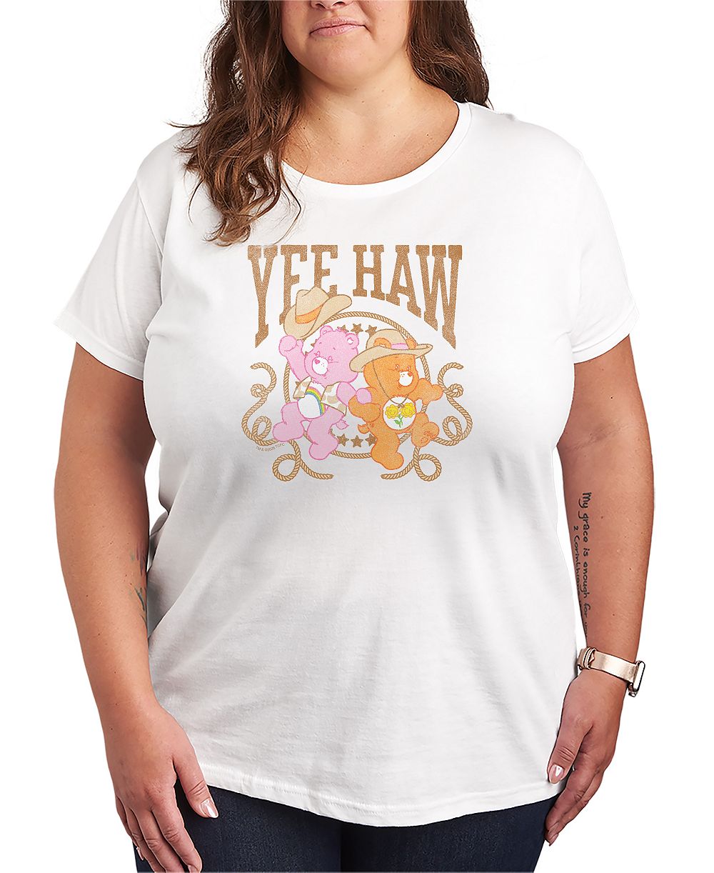 Hybrid Apparel Plus Size Care Bears Yeehaw Western Graphic T-Shirt