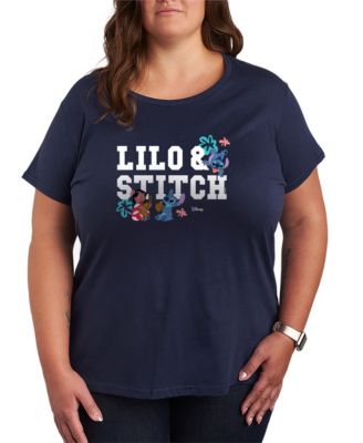 Hybrid Apparel Футболка Plus Size Lilo Stitch Collegiate Graphic