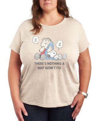 Футболка Hybrid Apparel Plus Size Peanuts Linus Snoopy Nap Graphic