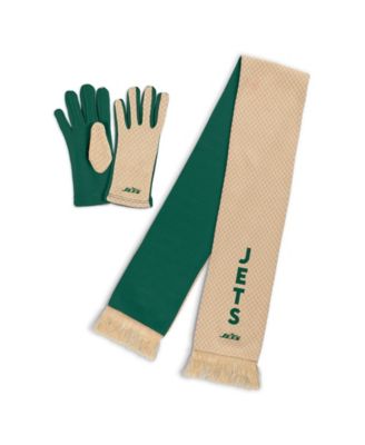Женский набор шарф и перчатки WEAR by Erin Andrews New York Jets с микроузором