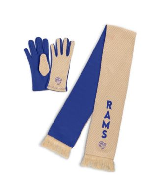 WEAR by Erin Andrews Women's Los Angeles Rams Tonal Microcheck Scarf Glove Set