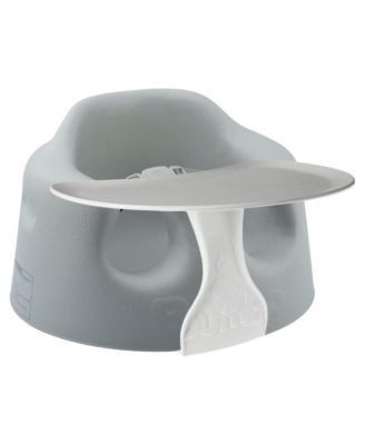 Bumbo Baby Infant Soft Foam Floor Seat Chair with Eating and Top Tray Attachment