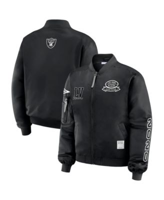 WEAR by Erin Andrews Женская бомбер-куртка Las Vegas Raiders Patch Full-Zip Bomber