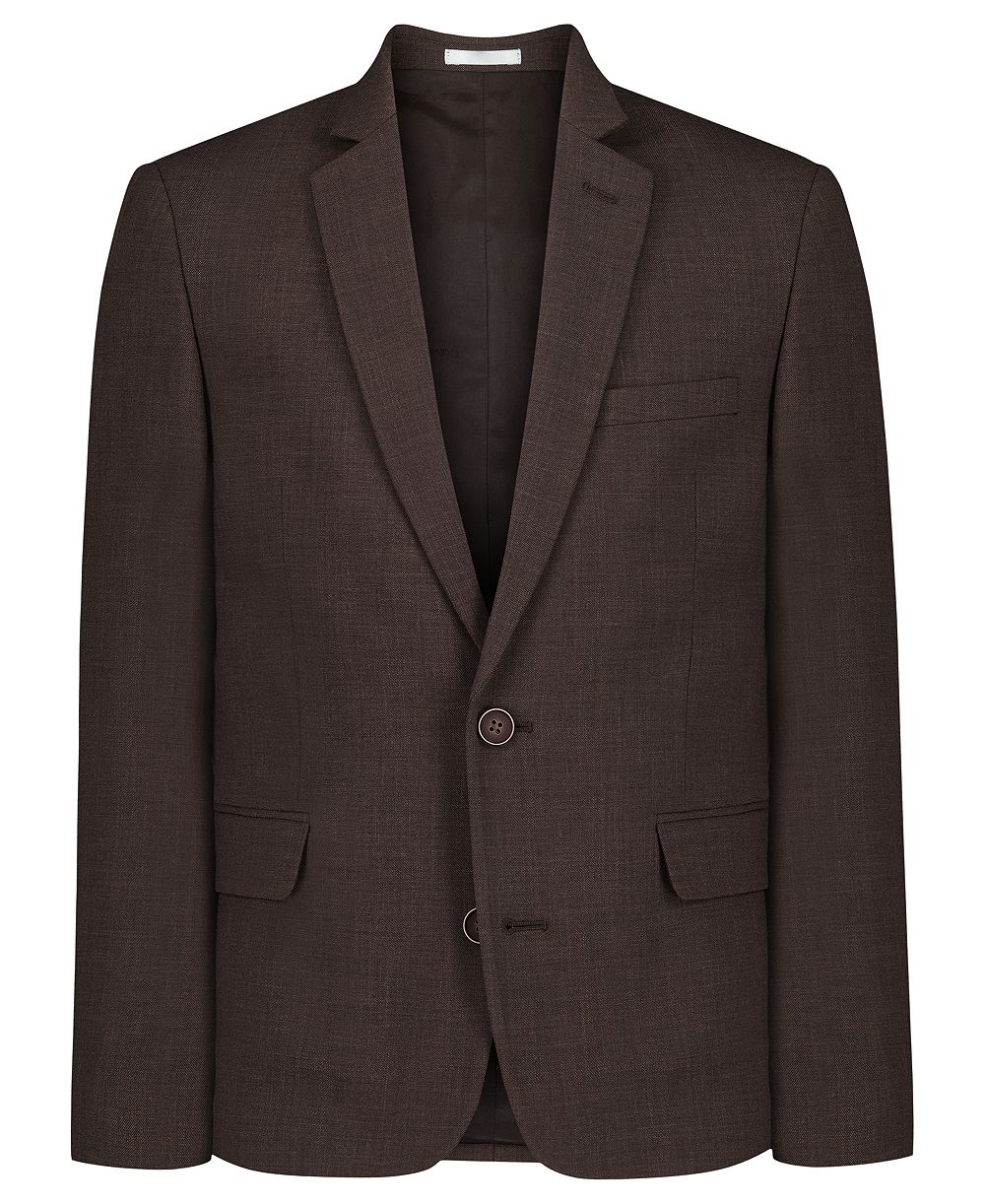 Calvin Klein Boys' 8-20 Stretch Refined Sharkskin Long-Sleeve Jacket