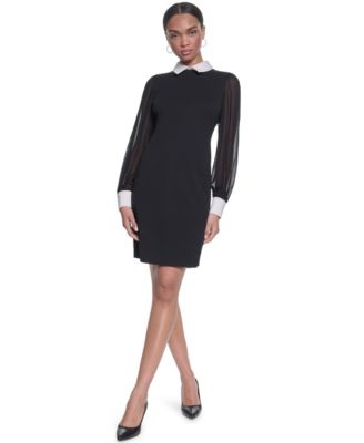 Женское платье KARL LAGERFELD PARIS Scuba Crepe Sheath
