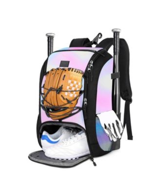 Furlihong 29L Baseball Backpack for Youth and Adult - Softball Bag with Shoe Compartment and Fence Hook, Holds Bat, Mitten, Helmet, Caps and Gear