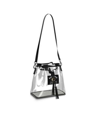 WEAR by Erin Andrews Boston Bruins Clear Stadium Bucket Purse