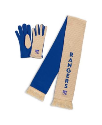 WEAR by Erin Andrews Women's New York Rangers Tonal Microcheck Scarf Glove Set