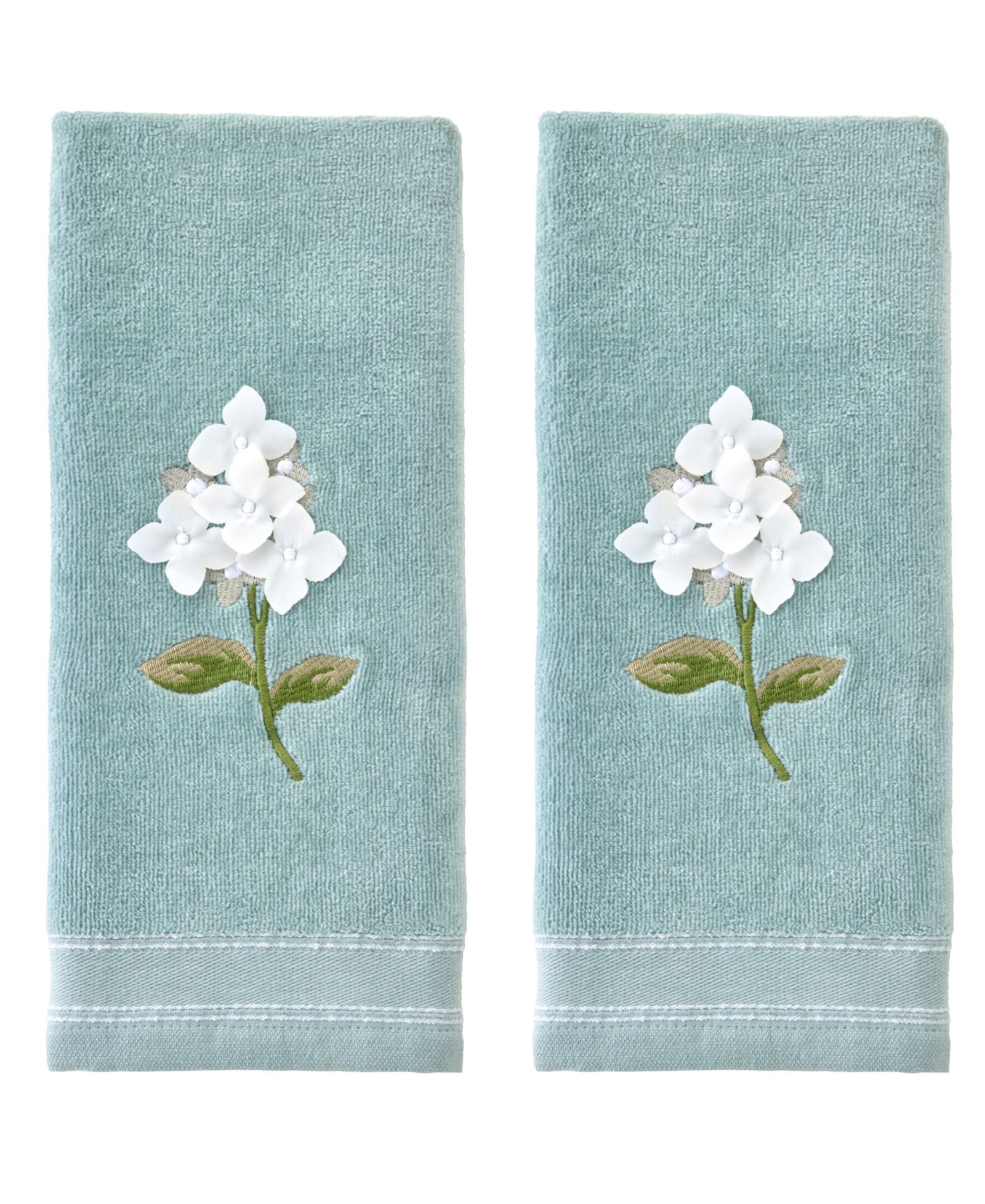 SKL Home Farm Hydrangea Curved 2-Piece Hand Towel Set
