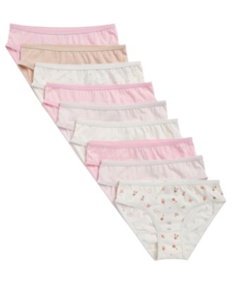 Maidenform Girls' 4-14 Charm Picot Bikini, 9-Pack