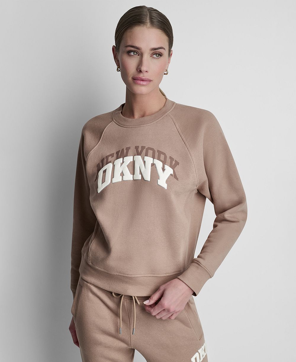 Женский свитшот DKNY Sport Women's NY Shadow Varsity Logo Crewneck