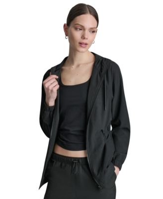 DKNY Sport Женская ветровка-анорак с капюшоном