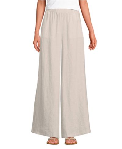 Женские брюки Lands' End Linen High Rise Palazzo - Set Bottom