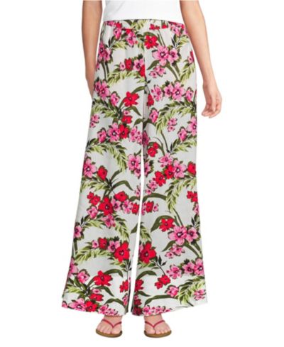 Ivory/pink multi floral tropic