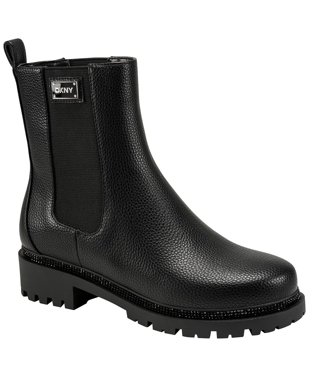 DKNY Women's Rick Round Toe Chelsea Booties