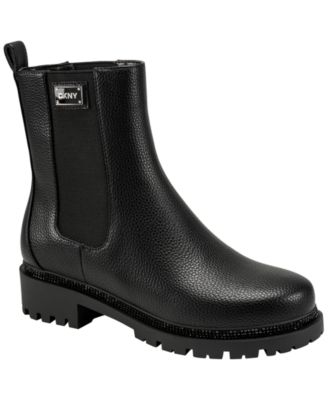DKNY Women's Rick Round Toe Chelsea Booties
