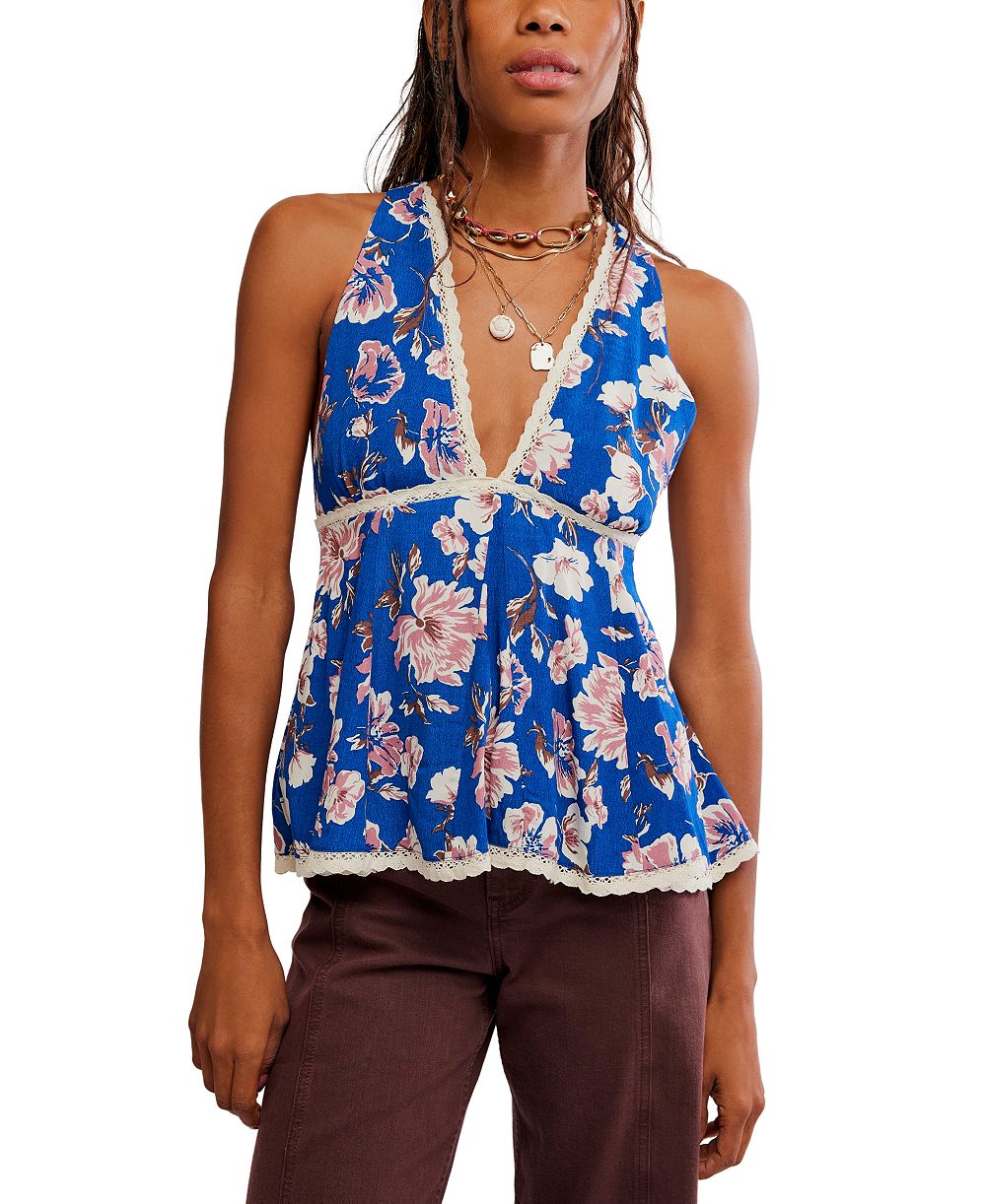 Женский топ Free People Rome Printed V-Neck Tank Top