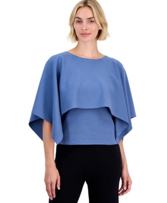 Женский джемпер Anne Klein Petite Boat Neck с разрезами по бокам