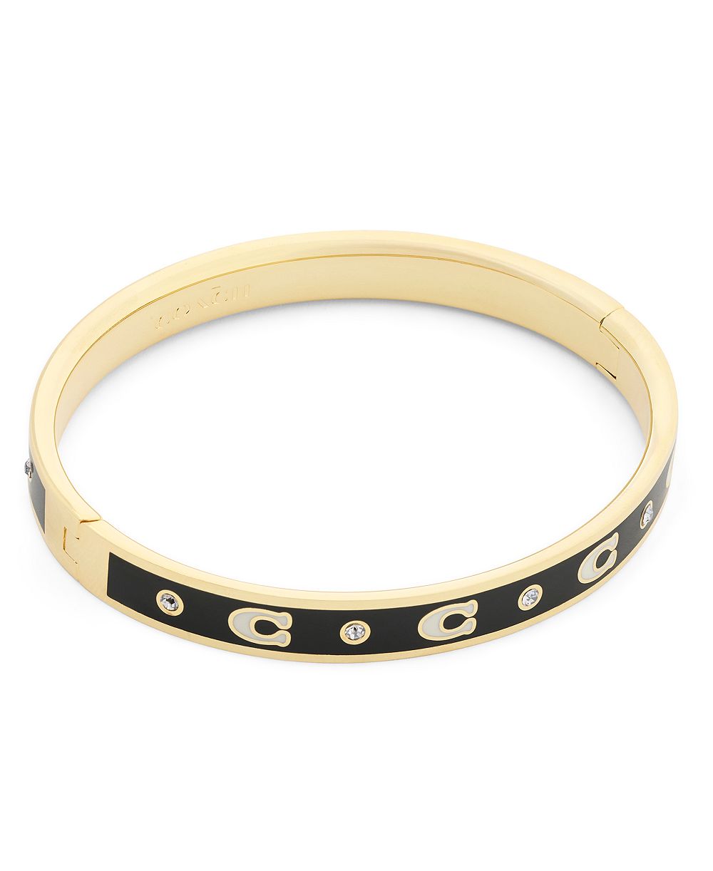 Браслет COACH Faux-Stone Signature C Enamel Bangle