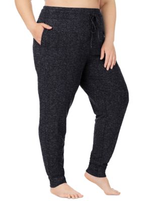Женские брюки Cuddl Duds Plus Size из мягкого трикотажа в стиле джоггеров, на шнуровке
