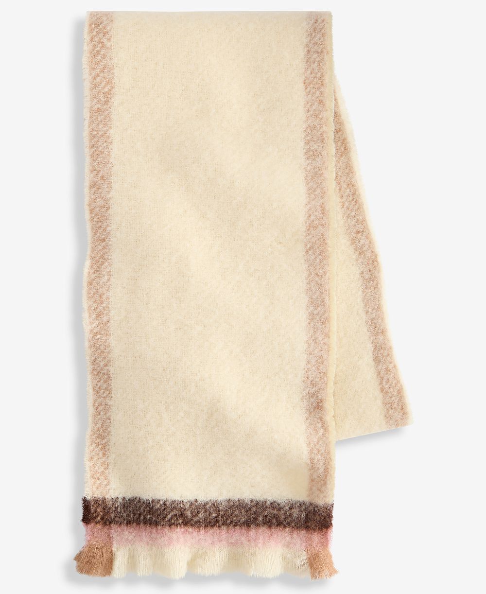 Style & Co Women's Bordered Blanket Wrap with Short Fringe, Macy's Exclusive