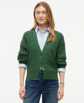 Tommy Hilfiger Women's Oversized Cable-Knit V-Neck Cardigan