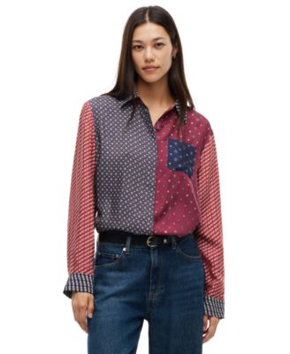 Женская длинная рубашка Tommy Hilfiger с аппликацией American Icons и длинным рукавом, эксклюзив Macy's