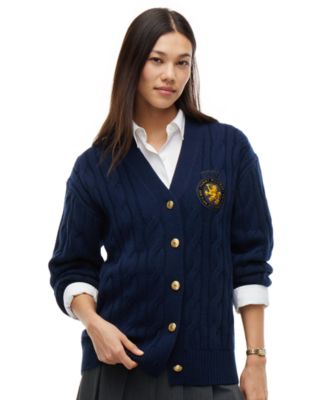Женский кардиган Tommy Hilfiger American Icons с V-образным вырезом и косичкой