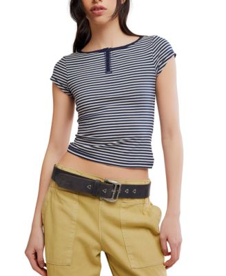 Free People Women's Morning Pages Short-Sleeve Top