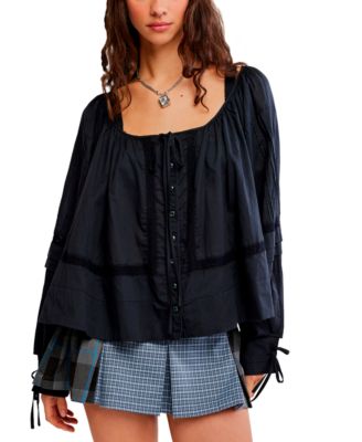 Free People Women's La Lune Scoop Neck Top