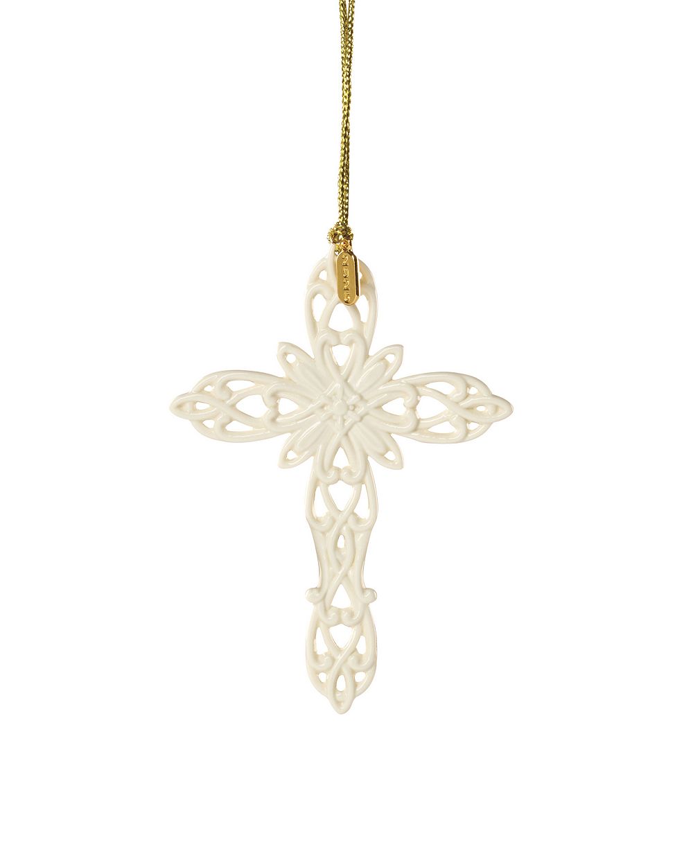 Рождественский орнамент Lenox 2026 Snow Fantasies Cross