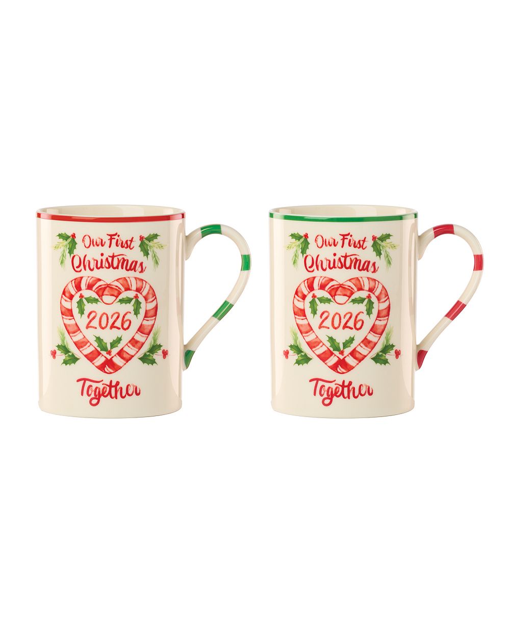 Кружки Lenox Holiday First Christmas Together, набор из 2 шт.