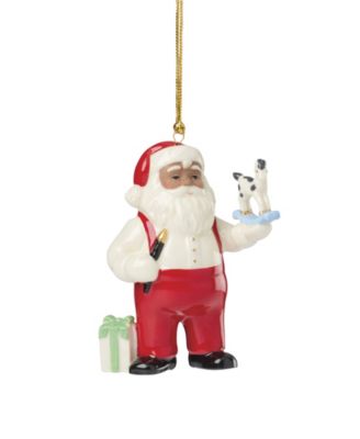 Lenox African American Santa's Workshop Ornament