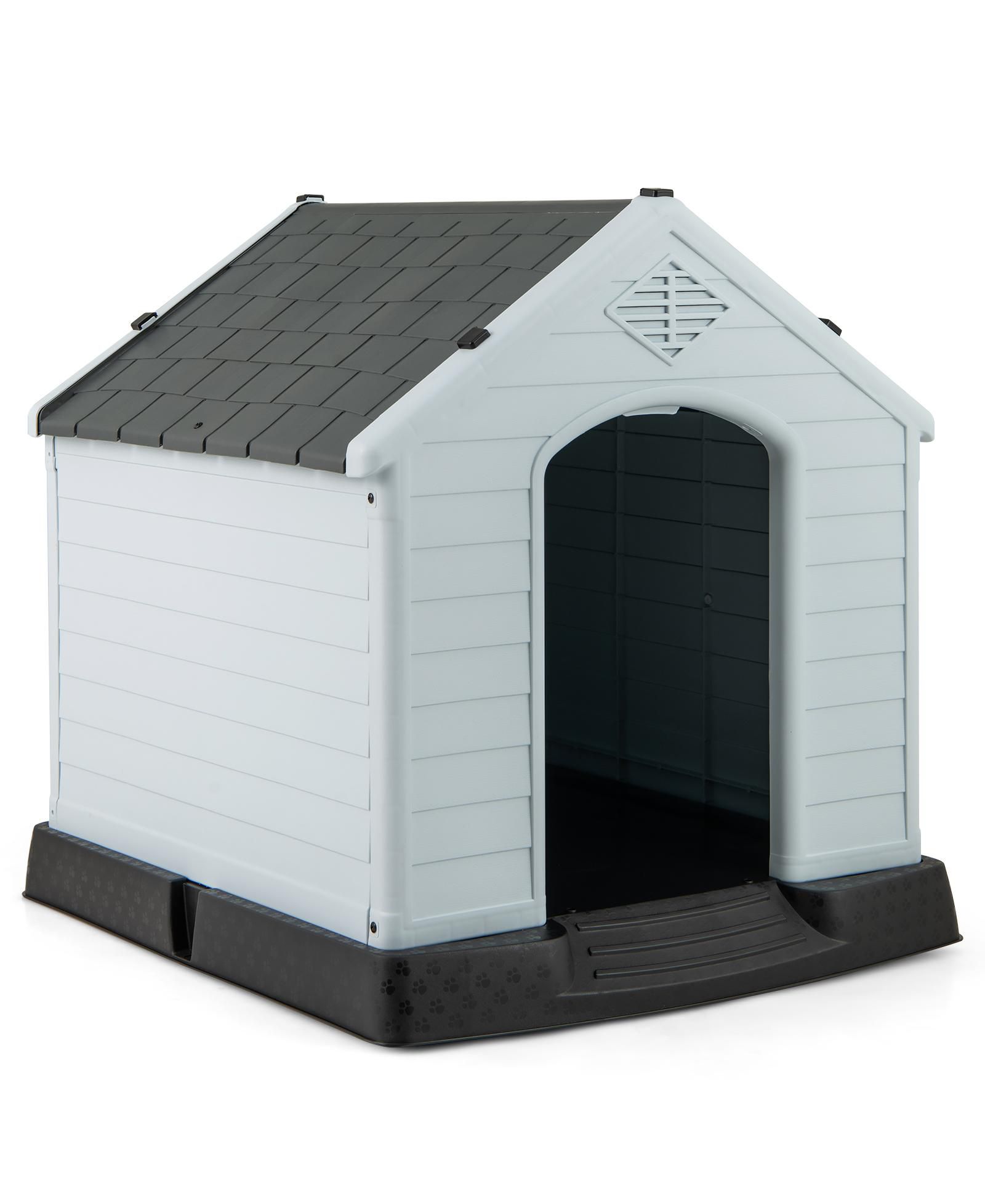 COZITO Dog House for Small Dogs Plastic with Elevated Floor