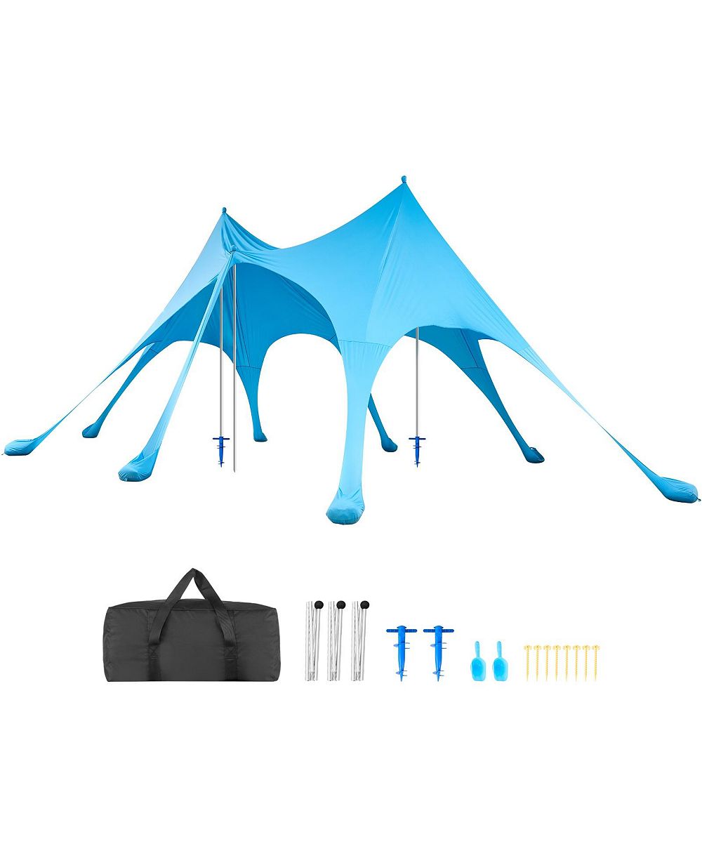 Палатка для пляжа COZITO Sun Shelter Pop Up Canopy с мешками для песка